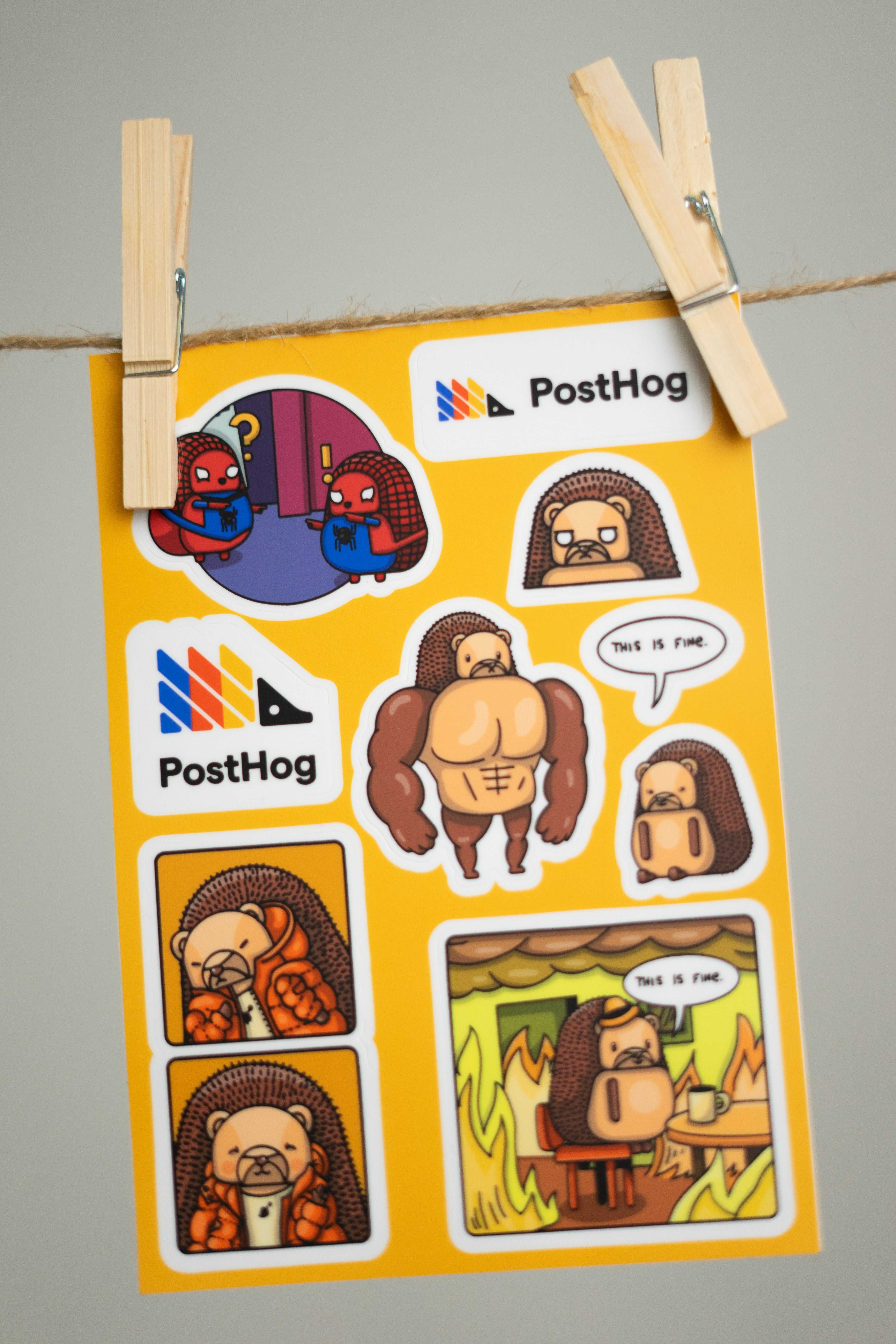 PostHog meme sticker pack