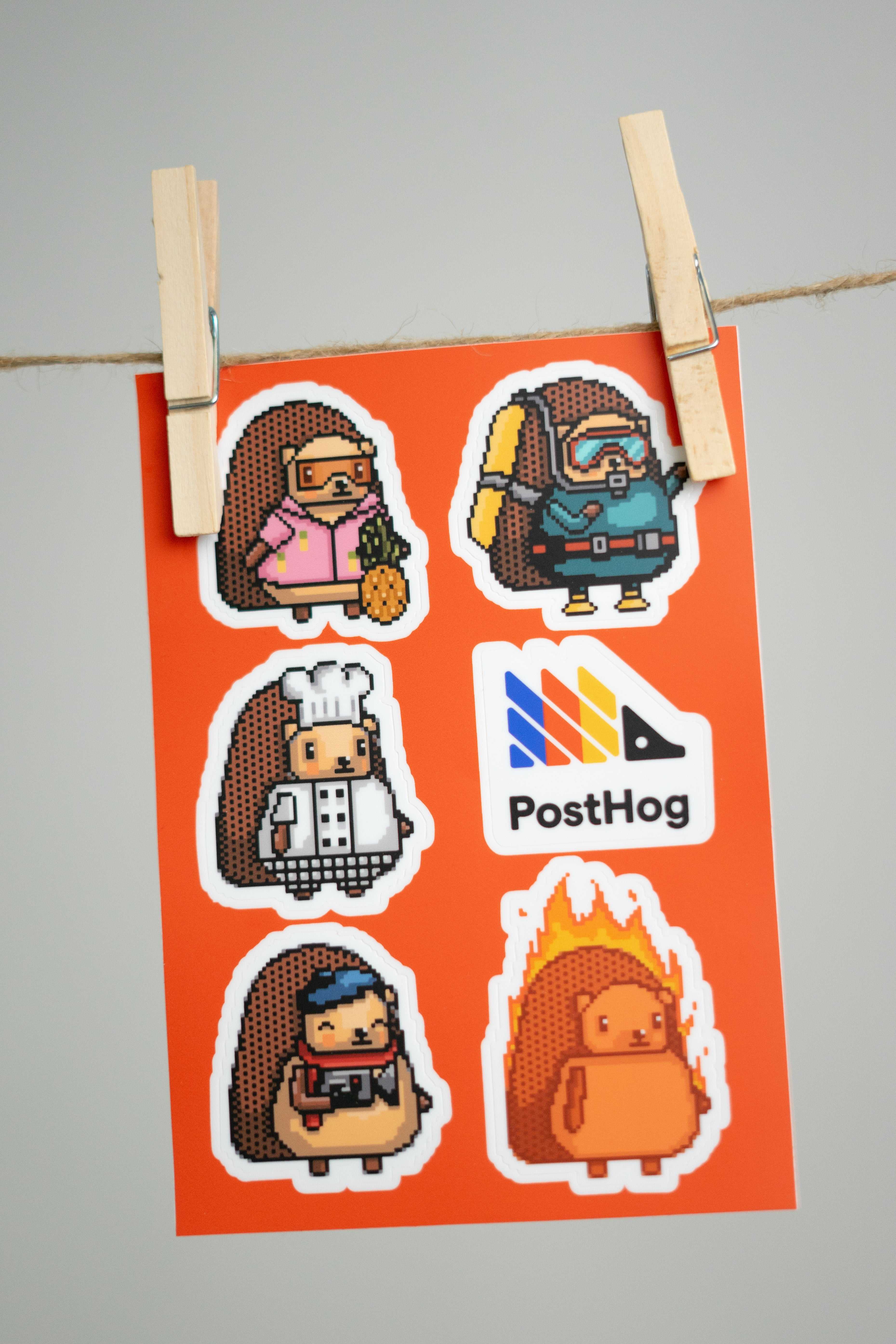 Pixel hog sticker pack