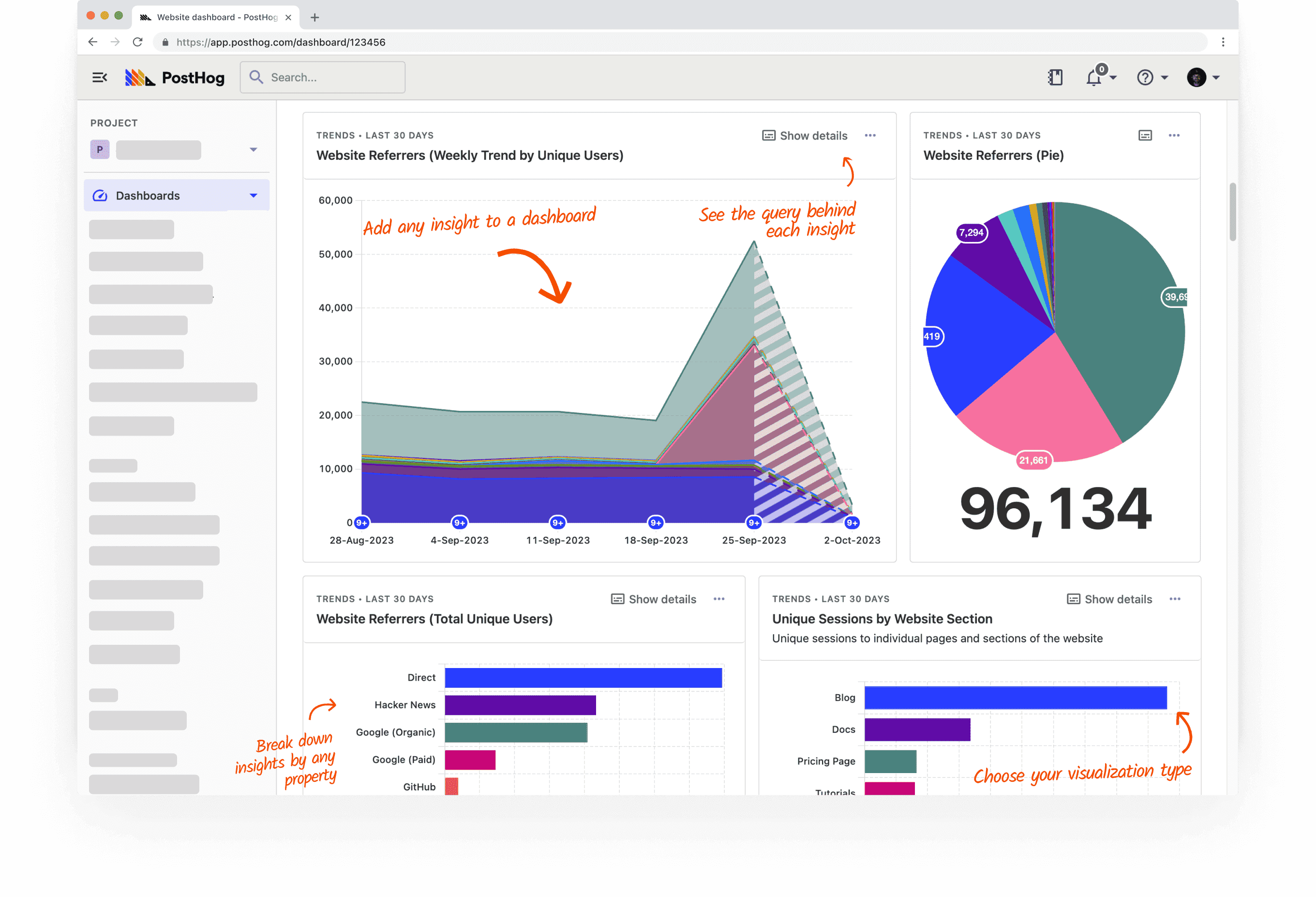 Screenshot of PostHog Product Analytics